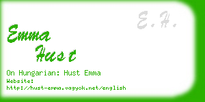 emma hust business card